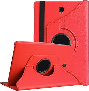 Case for Galaxy Tab A 10.5 2018 Model SM-T590/T595/T597, EKVINOR PU Leather 360 Degree Rotating Cover Stand Case for Samsung Galaxy Tab A 10.5 Inch 2018 Release Model (SM-T590/T595/T597), Red