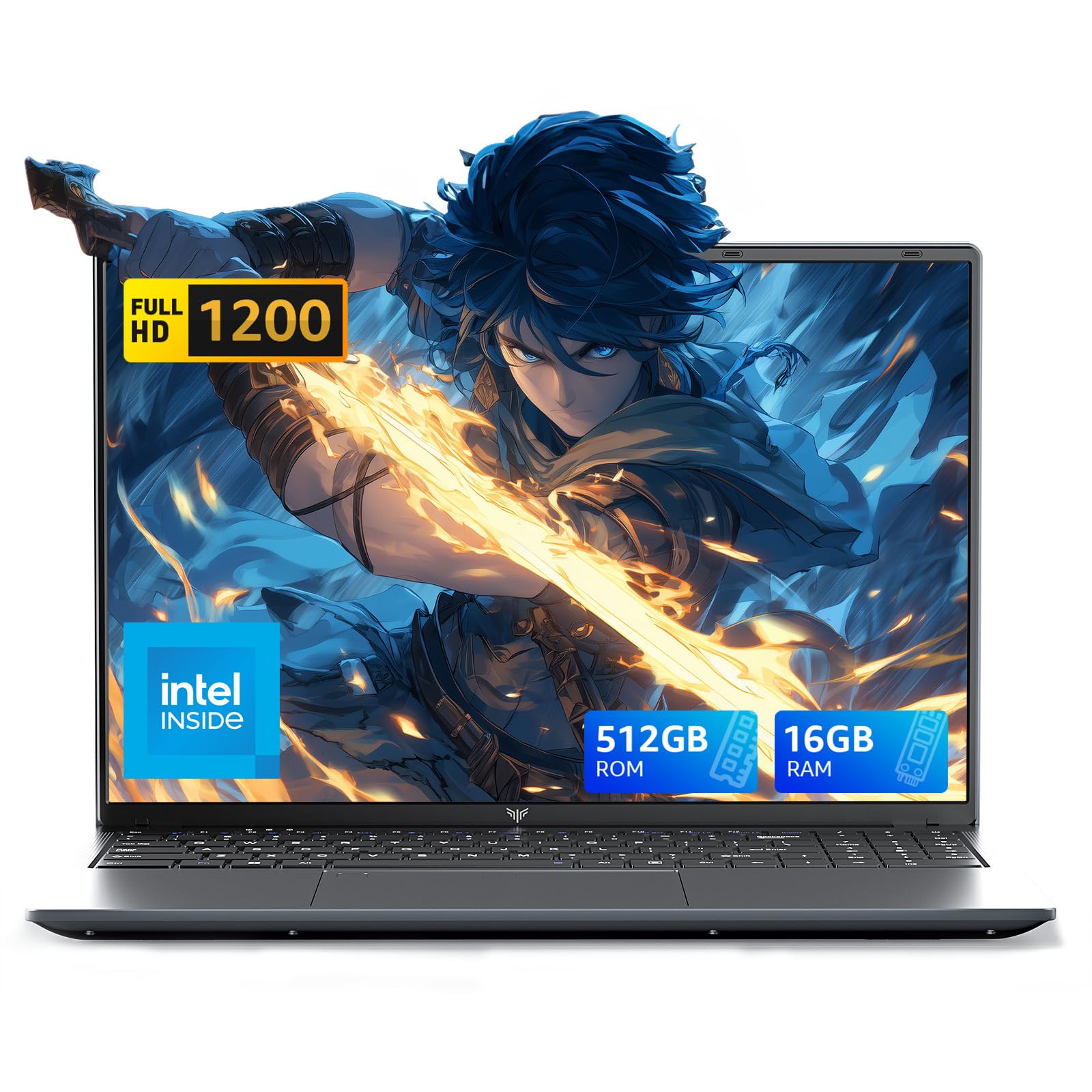 2025 ACEMAGIC LX16 Laptop, 16-inch FHD (1920 x 1200) Display,Intel Alder Lake-N N97 (4C/3.6GHz), 16GB DDR4 RAM, 512GB SSD, Windows 11 Pro, Wi-Fi 5, Laptop for Office & Travel