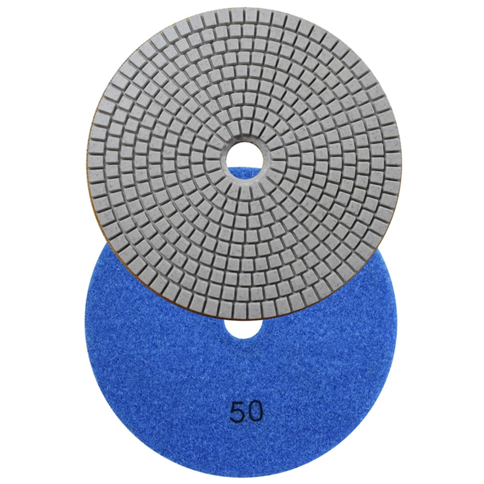 6-Zoll-Diamant-Polierpad, Nassschleifpapier for Schleifen von Beton, Stein, Marmor, Granit, Arbeitsplatte, 7 Stück