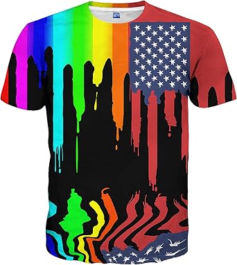 Mens Women Shirts 3D Printed T-Shirt Unisex Casual Short Sleeve Tops Tees for Adult