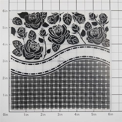Vista 42 de DzIxY Fondo de corazón Carpetas de grabación en relieve de plástico para tarjetas que hacen suministros DIY papel 3D plantillas de álbumes