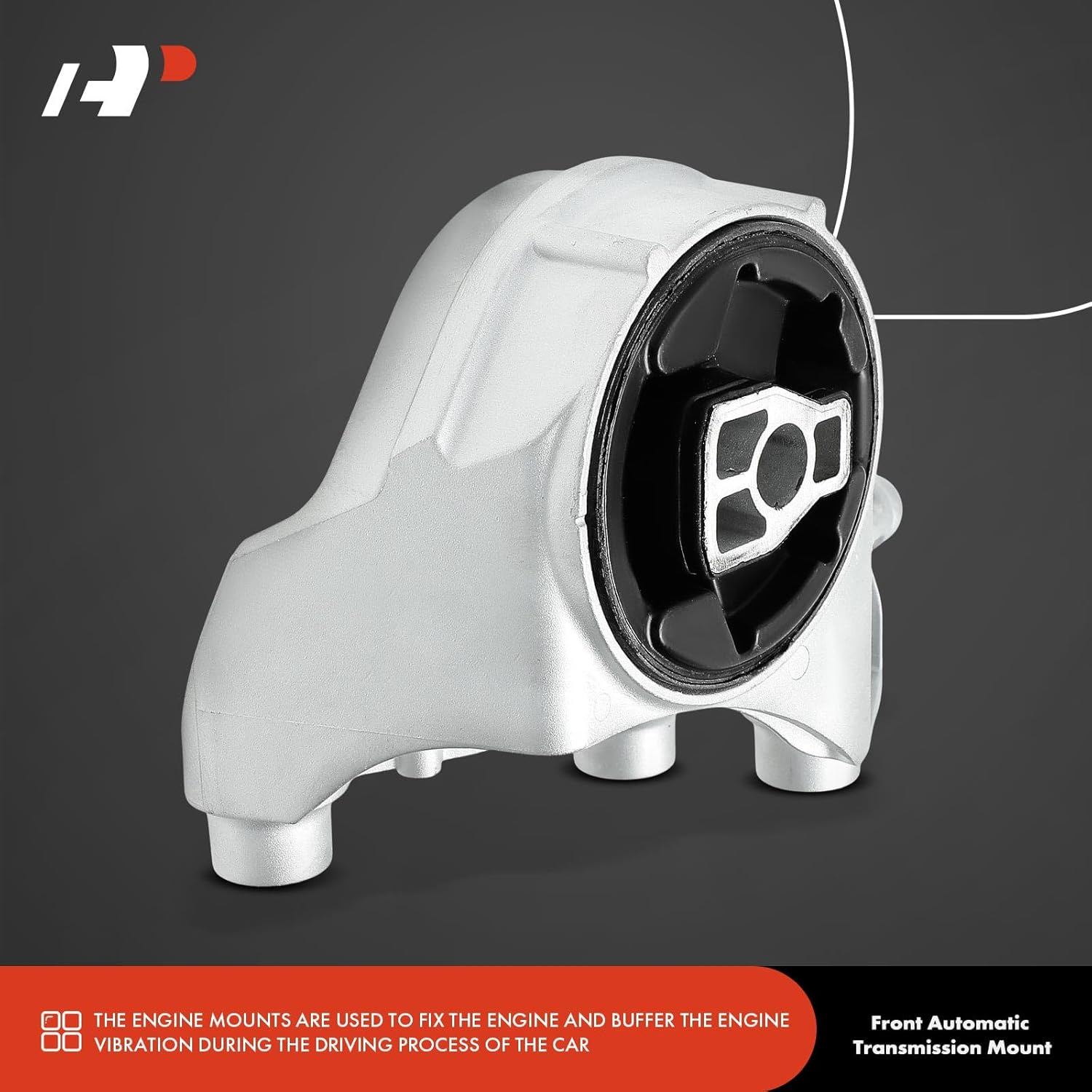 A-Premium Front Side Transmission Mount Compatible with Chevrolet Equinox 2010-2017, Captiva Sport 2012-2015 & GMC Terrain 2010-2017, 2.4L