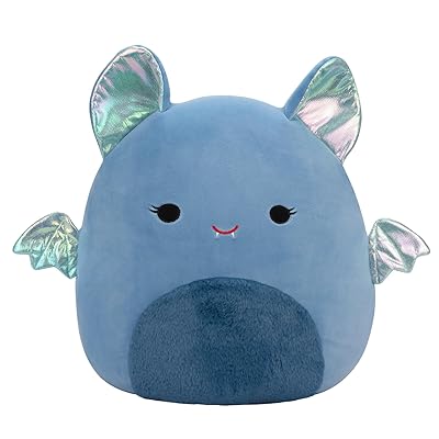 Squishmallows Original 14-Inch Este Muted Blue Bat - Official Jazwares Plush (Large)