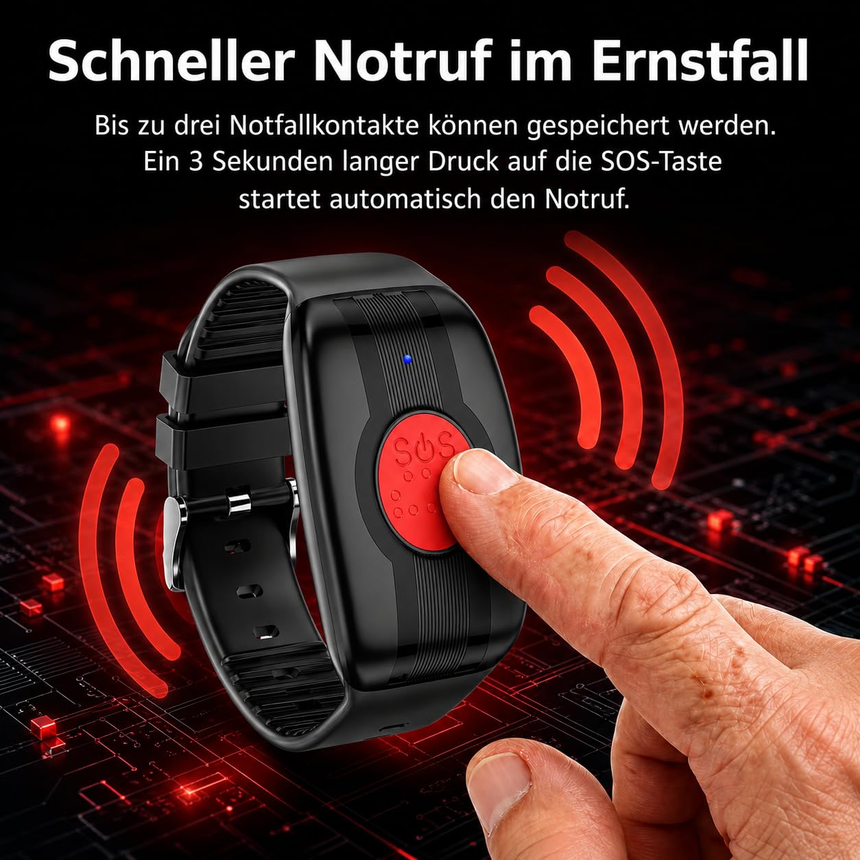 SOS One – Notrufarmband mit SOS-Taste