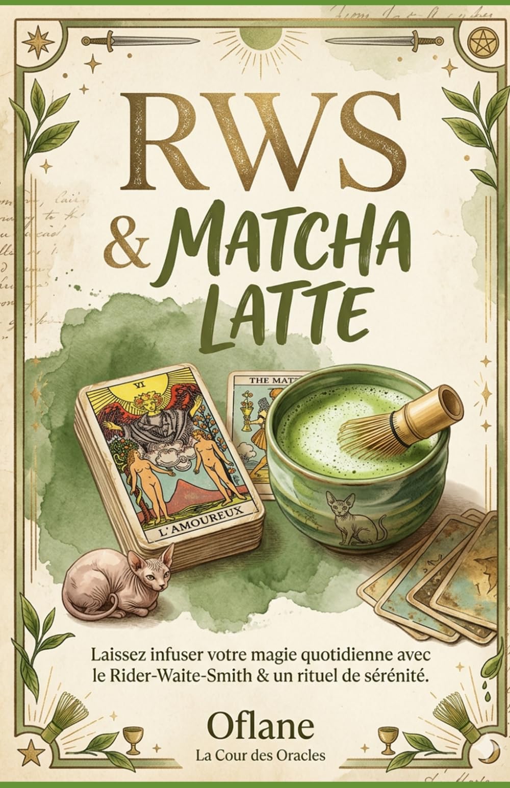 RWS & MATCHA LATTE: Le tarot Rider-Waite-Smith revisité : Apprivoiser les 78 cartes avec humour et une touche de matcha.