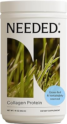 Needed. Hydrolyzed Collagen Protein Powder | Expert-Backed & Clean Sourced | Supports Skin, Hair, Joints | Grass-fed, Pasture-Raised, Hormone-Free | 1lb