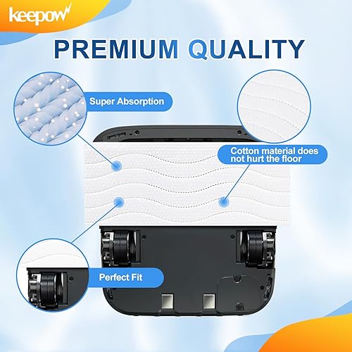 Miniatura 4 de KEEPOW Almohadillas desechables para trapeador húmedo iRobot Braava Jet m6 (6110) (6012) (6112) (6113) Ultimate Robot Mop, almohadillas de