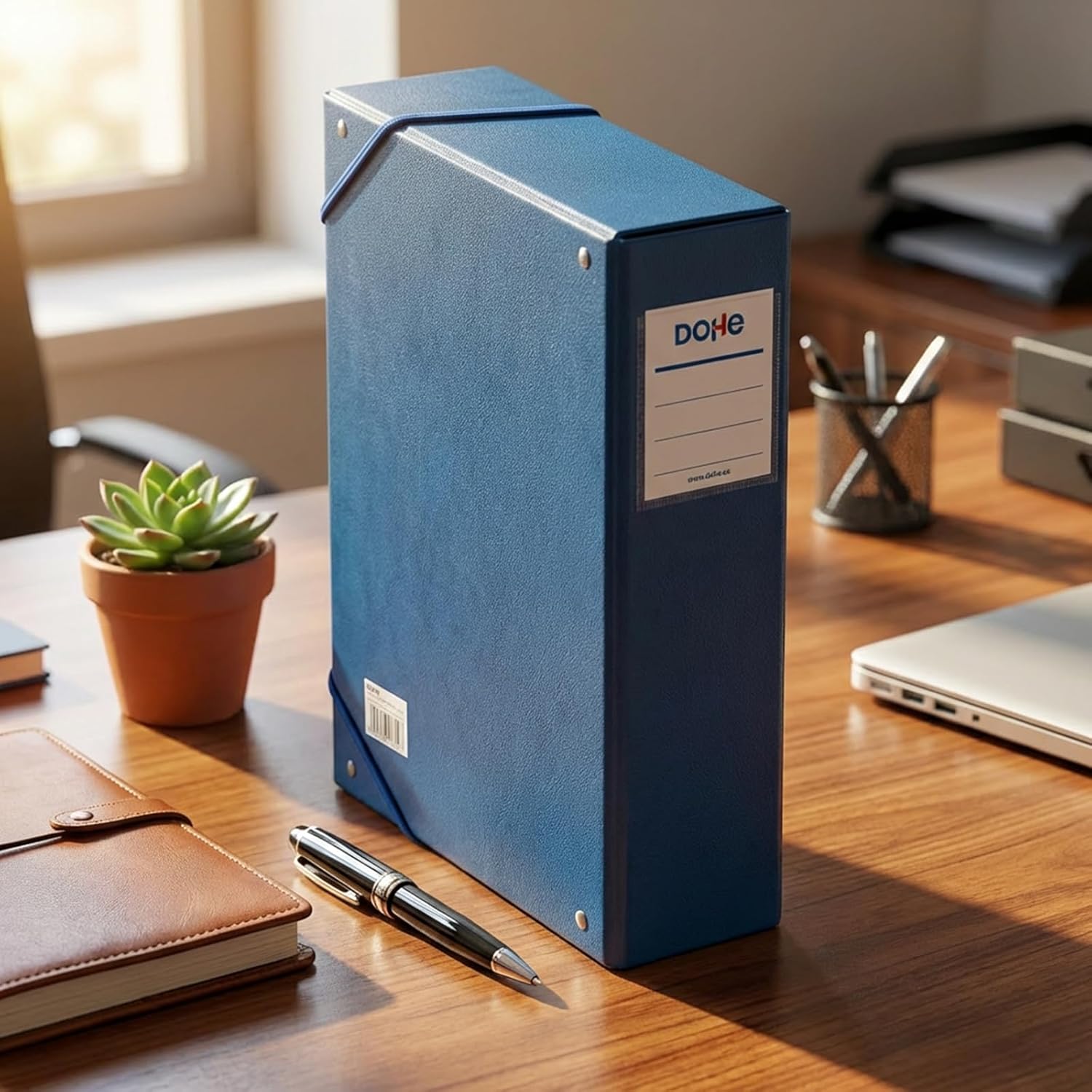 dohe 9744 – Box File Spine 9 cm, Blue