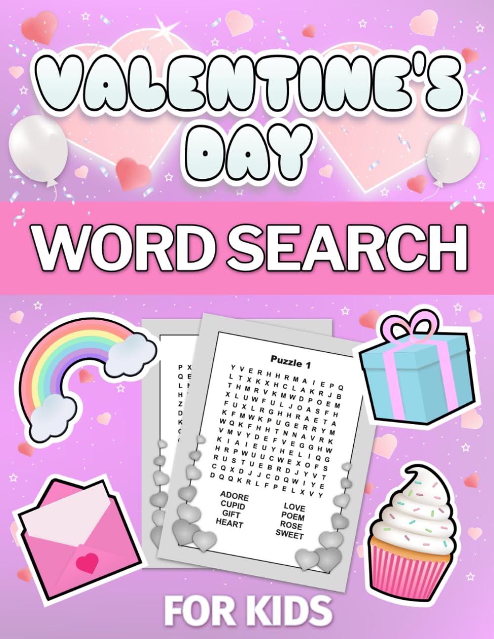 Valentine's Day Word Search for Kids