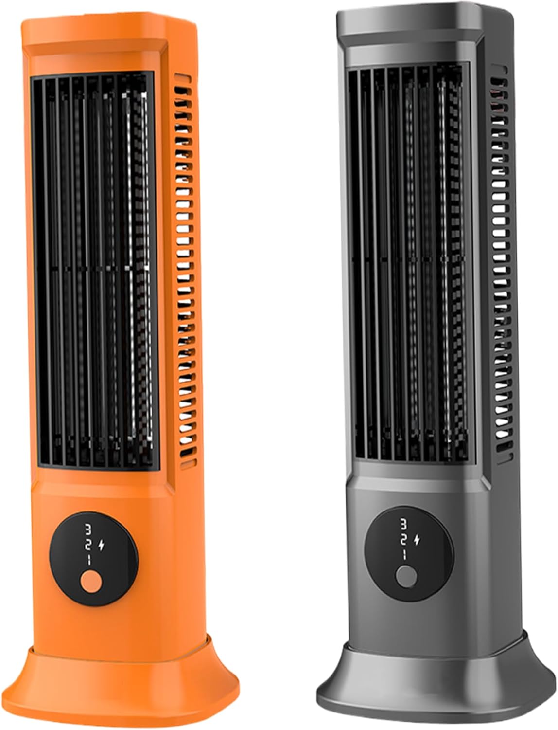 11.5" Tower Fans Oscillating Quiet, 3 Speeds Cooling Fan for Room, 90° Horizontal/Vertical Floor Fan, USB Bladeless Fan Standing Fan for Home Office Grey