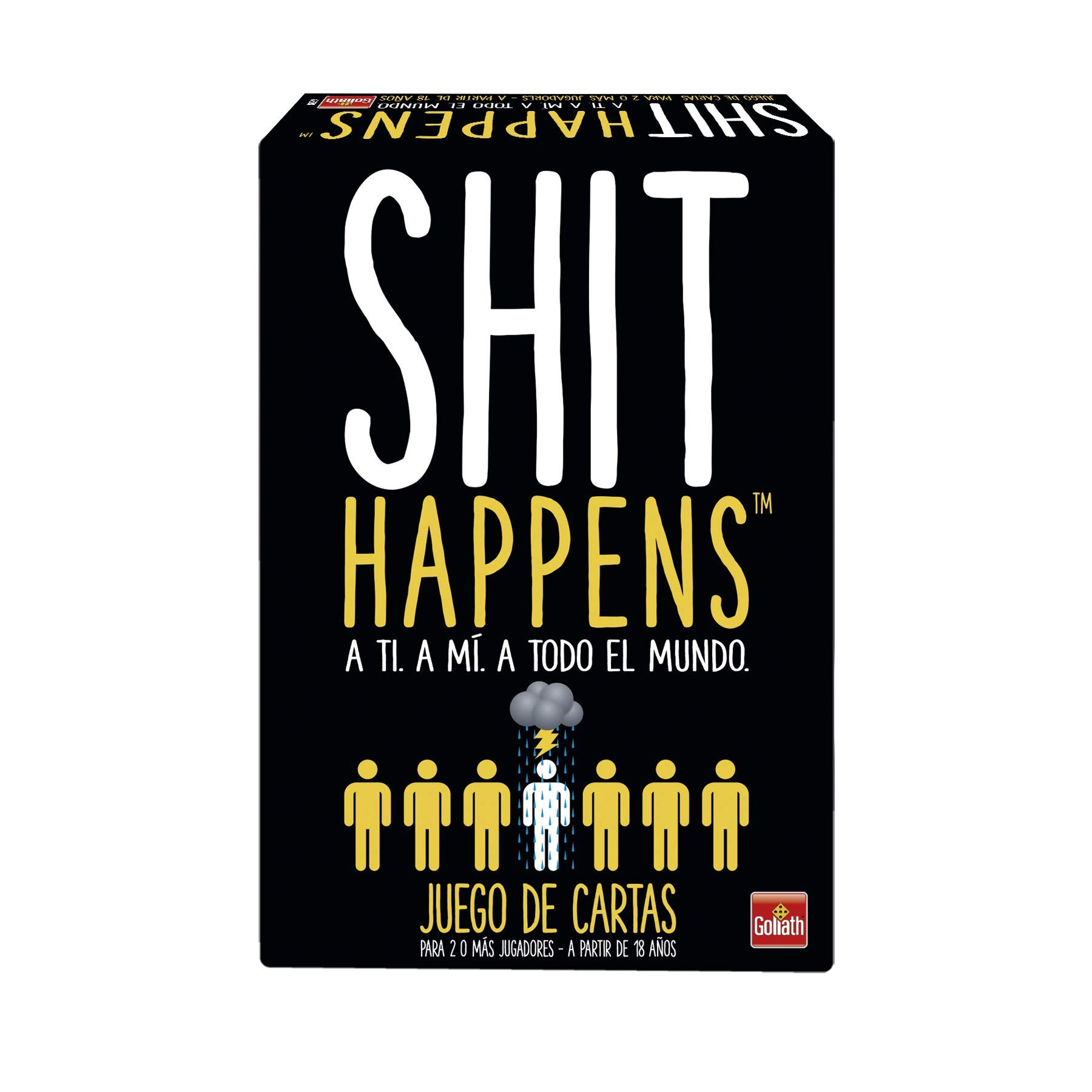 Goliath - SHIT HAPPENS Original - Juego de Cartas para Adultos - Diversión y Risas - Para Jugar entre Amigos - Ideal para Noches Épicas - 2+ Jugadores - A partir de 18 años - Versión en Español