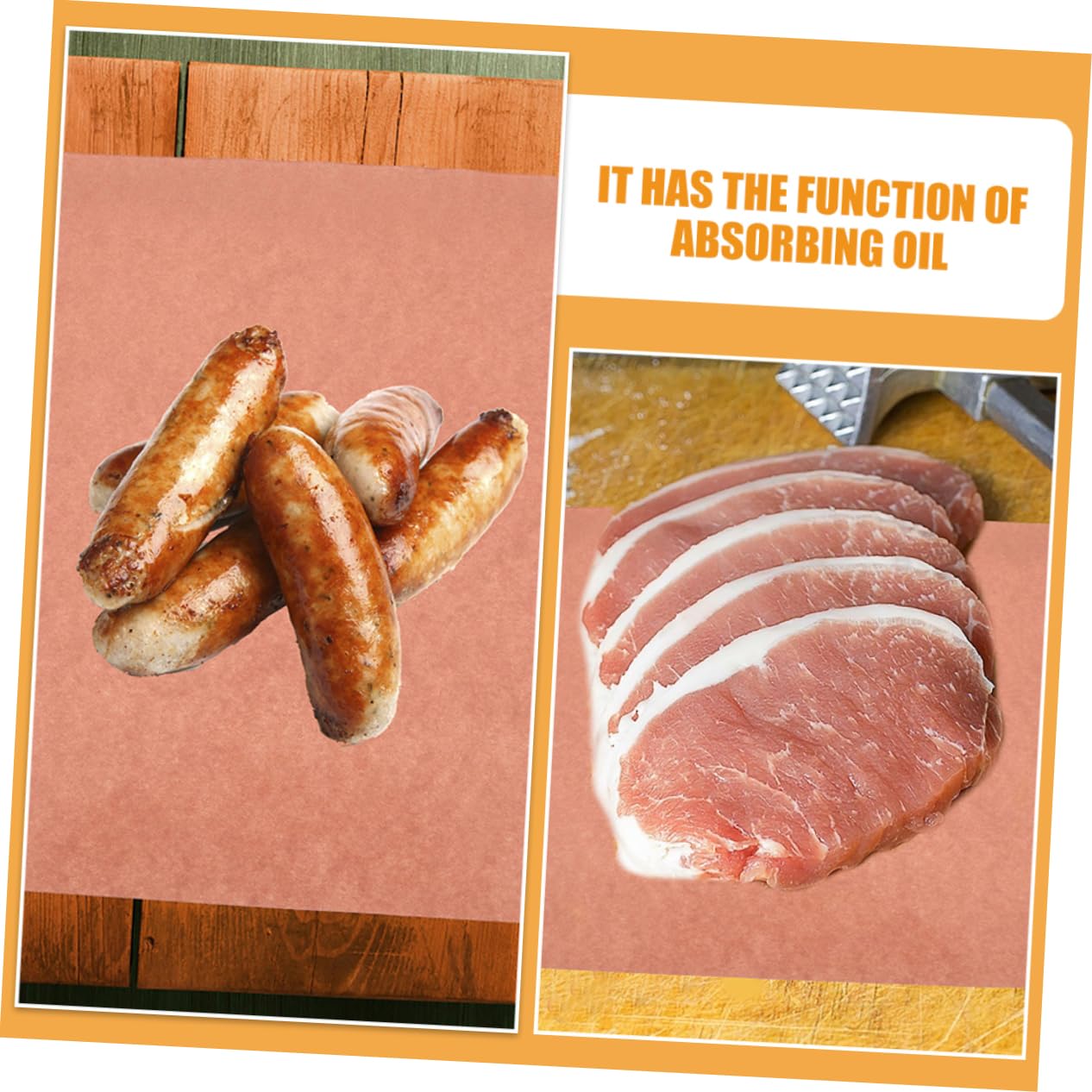 1 Carta Rosa Carta da Forno Antiaderente per Barbecue Decorazione Torte e Avvolgimento Cibo per Pane e