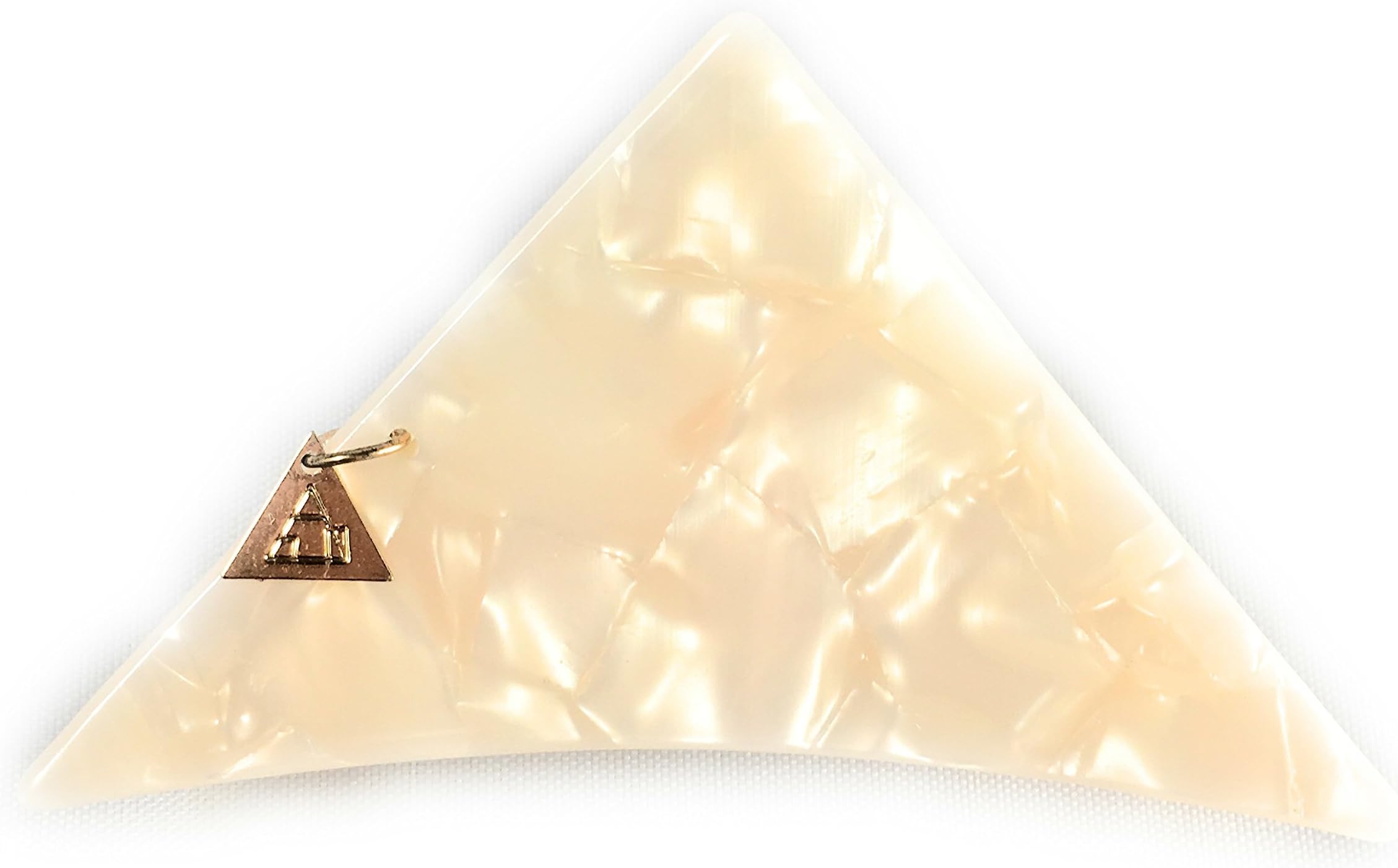 (White) - NEW Luxury Triangle Hair Claw Clip -Gorgeous Marble White
