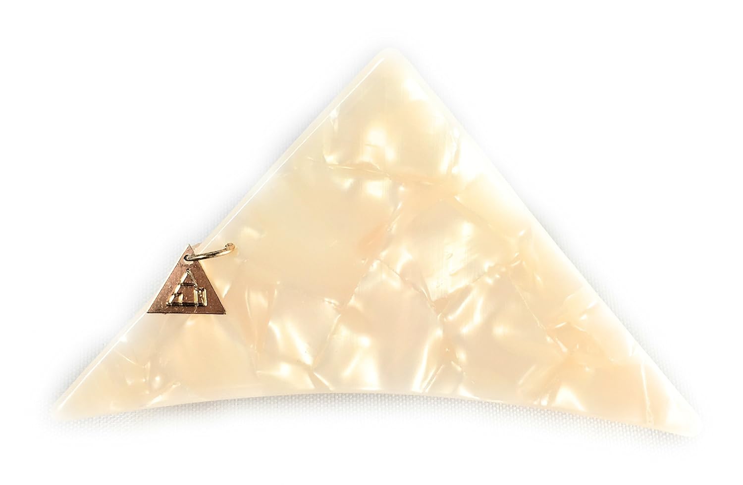 NEW Luxury Triangle Hair Claw Clip -Gorgeous Marble White 1 NEW Luxury Triangle Hair Claw Clip -Gorgeous Marble White