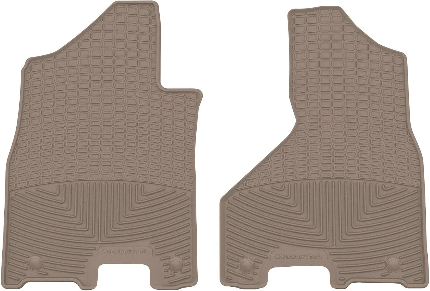 Weathertech All-Weather Floor Mats for Dodge Ram Truck 4500/5500, Ram Truck 2500/3500, Ram 2500/3500-1st Row (W516CO), Cocoa