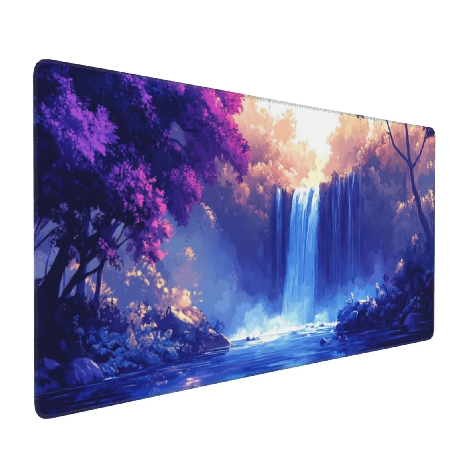 Podkładka pod mysz XXL 1400 x 600 mm opadająca duża podkładka pod mysz krajobraz podkładka pod mysz do gier o wysokiej precyzji wodoodporna podkładka pod mysz, antypoślizgowe gumowe dno, akcesoria
