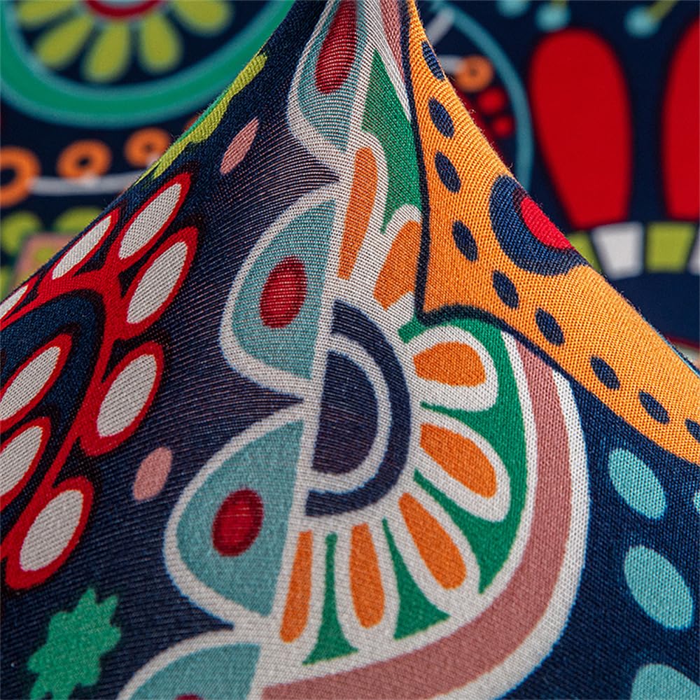 Housses de Chaise Salle à Manger Scandinave Housse de Chaise Extensibles Housses de Chaise de Forme incurvée Scandinave Lot de 4 Paisley