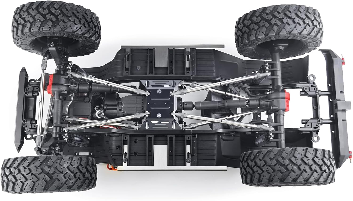 Aluminum Center Transmission Skid Plate Mount Protection Plate Chassis Guard Compatible with Axial SCX10 III Upgrades 1/10 RC Crawler AXI03007 AXI03006 Upgrade Parts