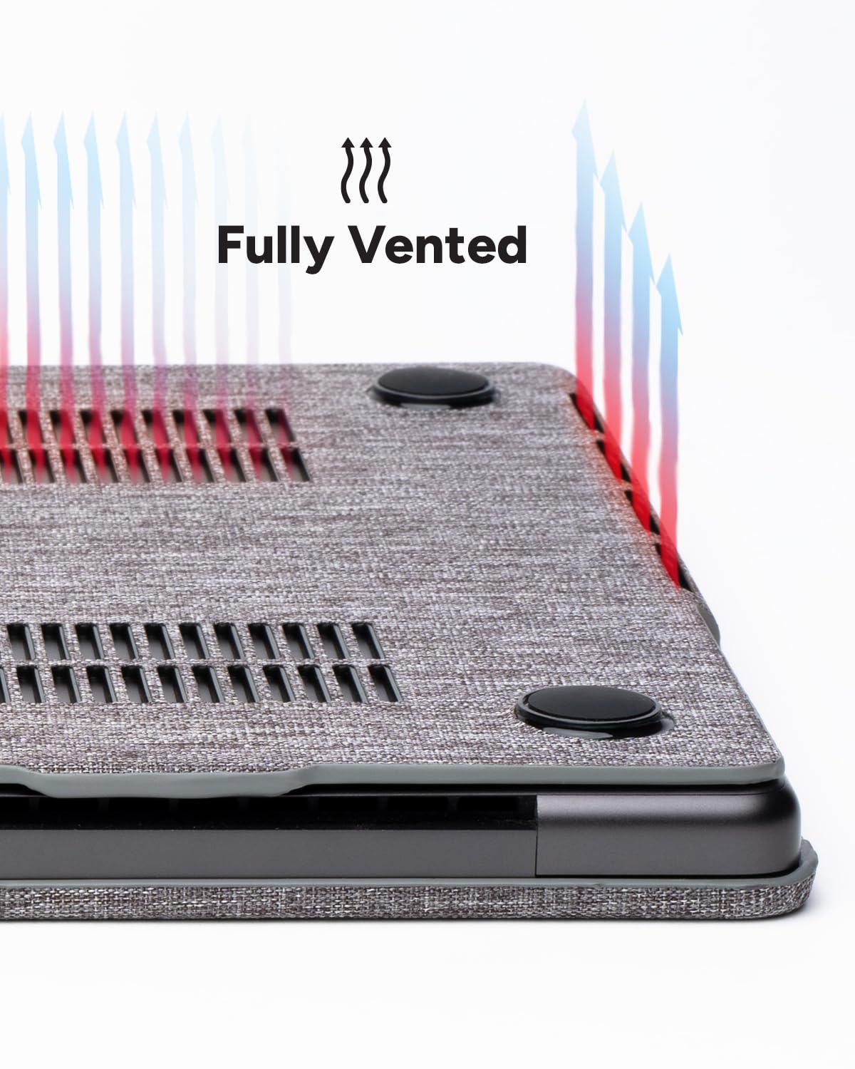 ZAGG Funda protectora para MacBook Pro de 14 pulgadas M4/M3/M2/M1 - Acabado de tela, cubierta rígida de dos piezas, ligera, protección duradera, resistente a los arañazos, agarres de goma