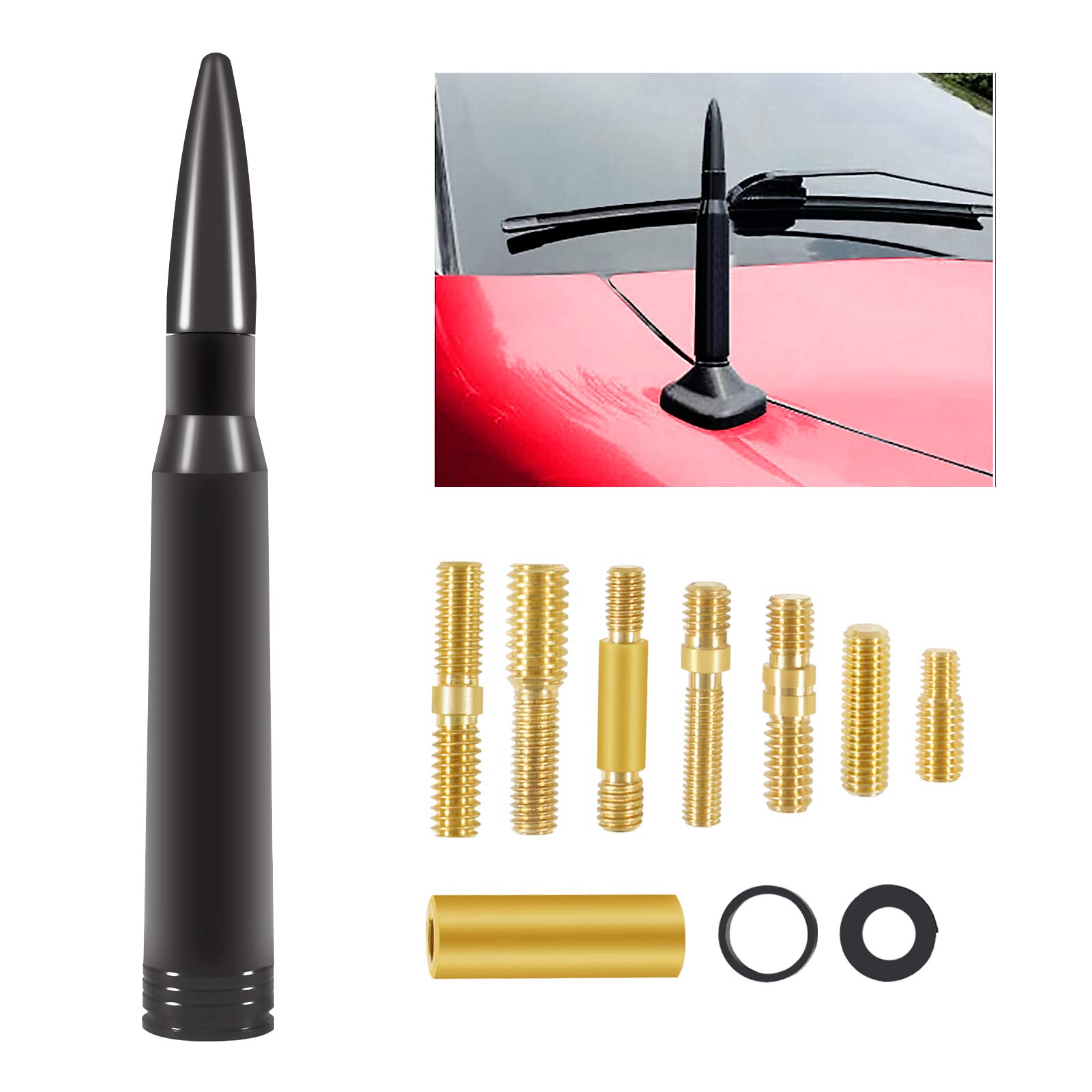 Buy Vehicle Stubby Antenna Mast Bullet Car Truck Antenna Replacement