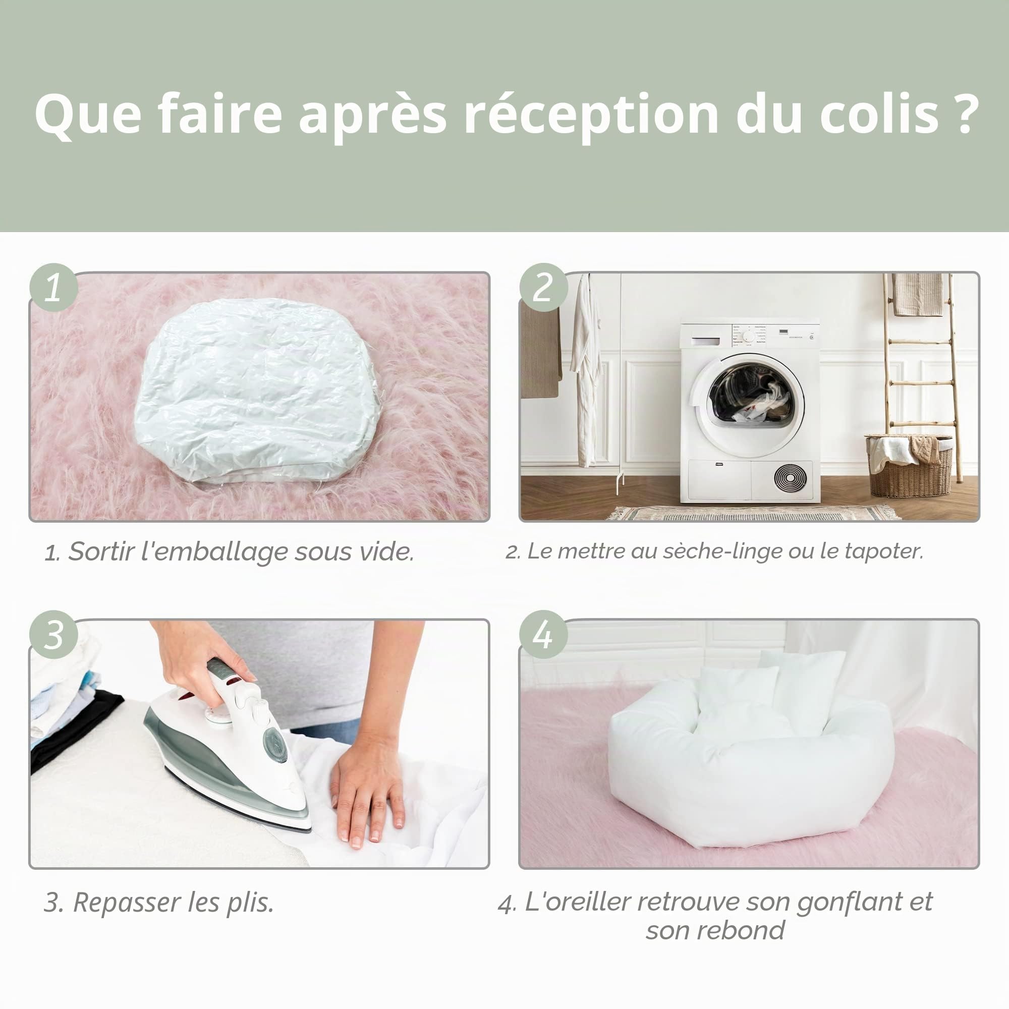 Lot de 4 Nouveau-Né Photographie Prop, Accessoires Photo pour Nouveau-Né, Panier de Photographie pour Bébé Enfant, 1 Donut Photo, 3 Coussins de Pose (Convient pour 0 à 2 Mois)