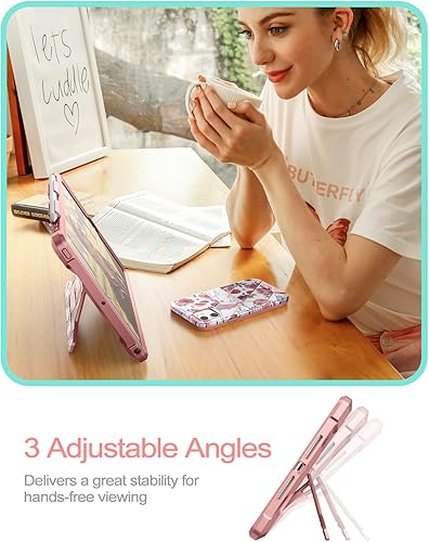 Miniatura 5 de SURITCH Funda para iPad de 987 generación de 10.2 pulgadas, protector de pantalla integrado, soporte de lápiz a prueba de golpes, resistente funda