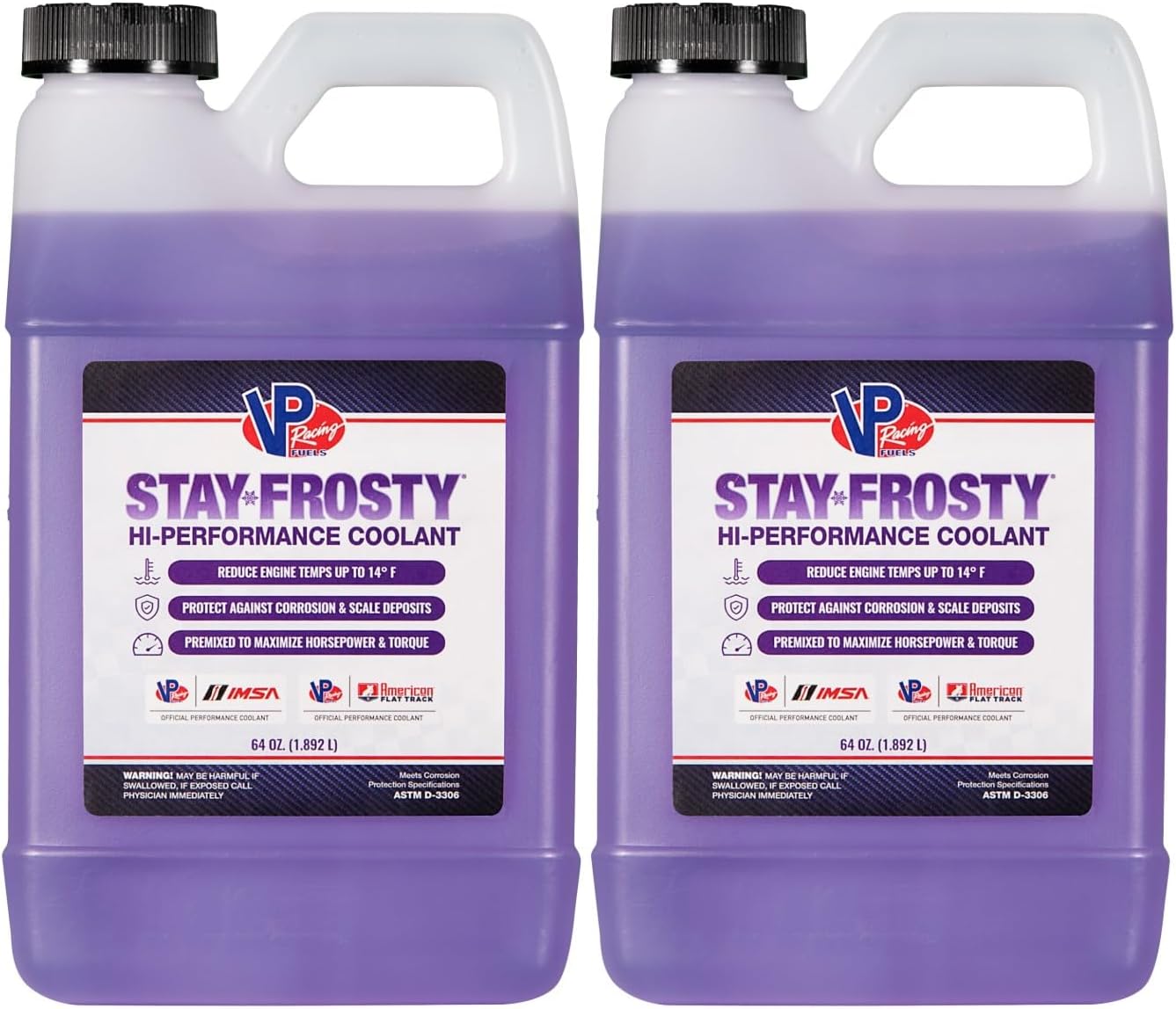VP Racing Fuels 2087 Stay Frosty Hi-Performance Coolant, 64 Ounces (2 Pack)