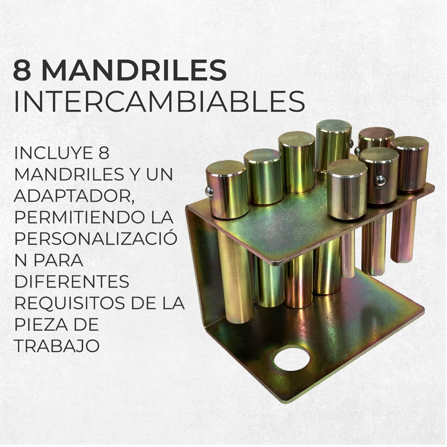Prensa Hidraúlica Taller 10 Toneladas 10T 10,000 kg con Diseño Montado en Banco Manómetro Bomba Manual Desmontables Área Trabajo Ajustable 18-335mm Garaje Set Herramientas Mandriles y Adaptador GRATIS