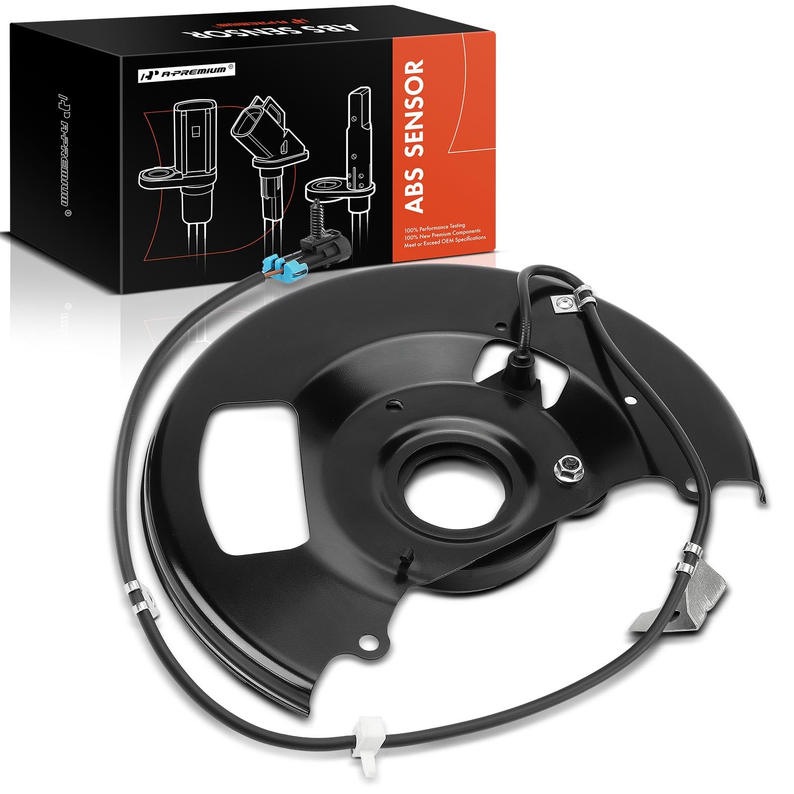 A-Premium Front Right ABS Wheel Speed Sensor Compatible with Chevrolet, GMC Models - Tahoe 1996-2000, Yukon 1996-1999, Express 1500 2500 1996-2002,