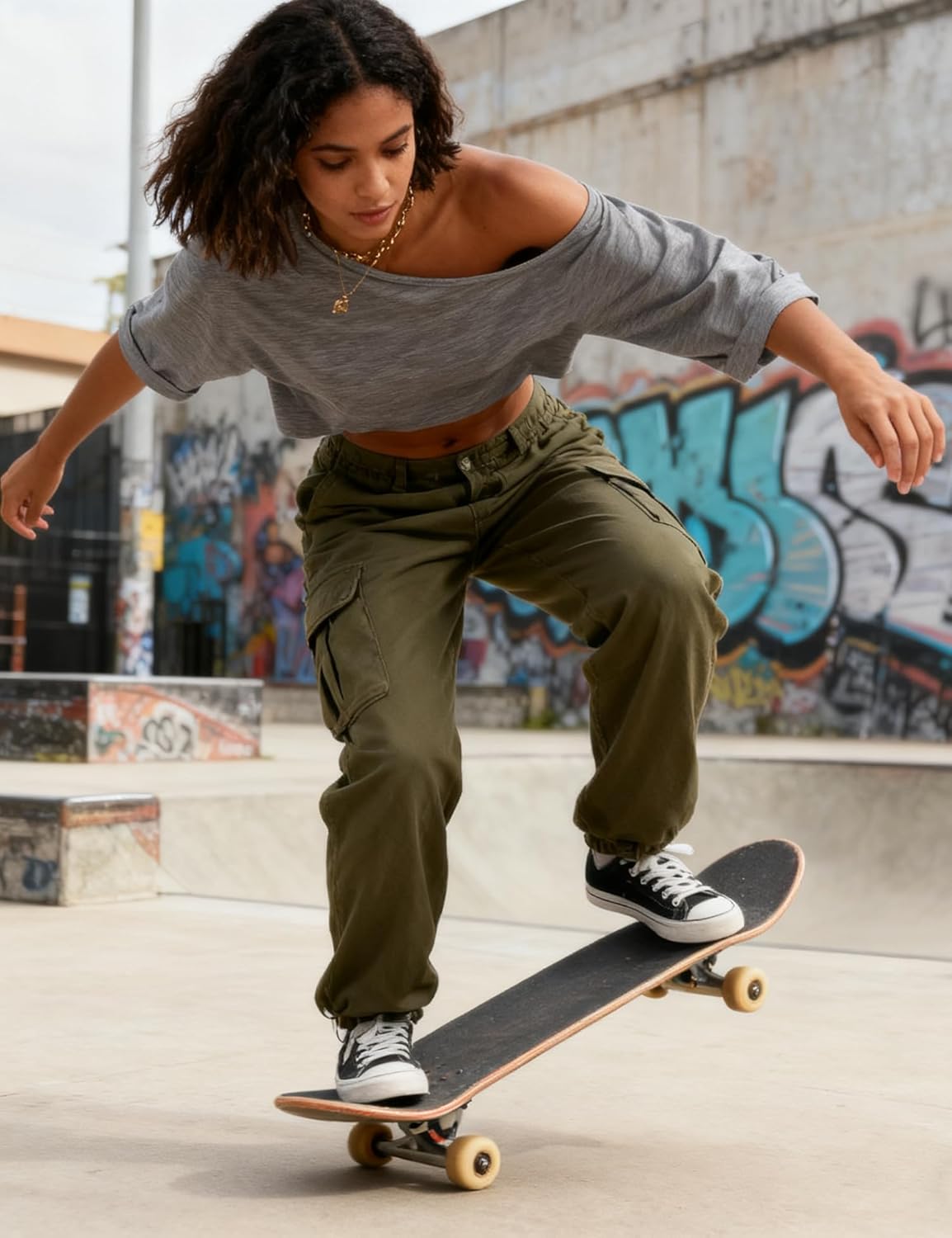 Kistore Off The Shoulder Tops for Women Going Out Short Sleeve Crop Top Boat Neck Loose T Shirt - Image 7