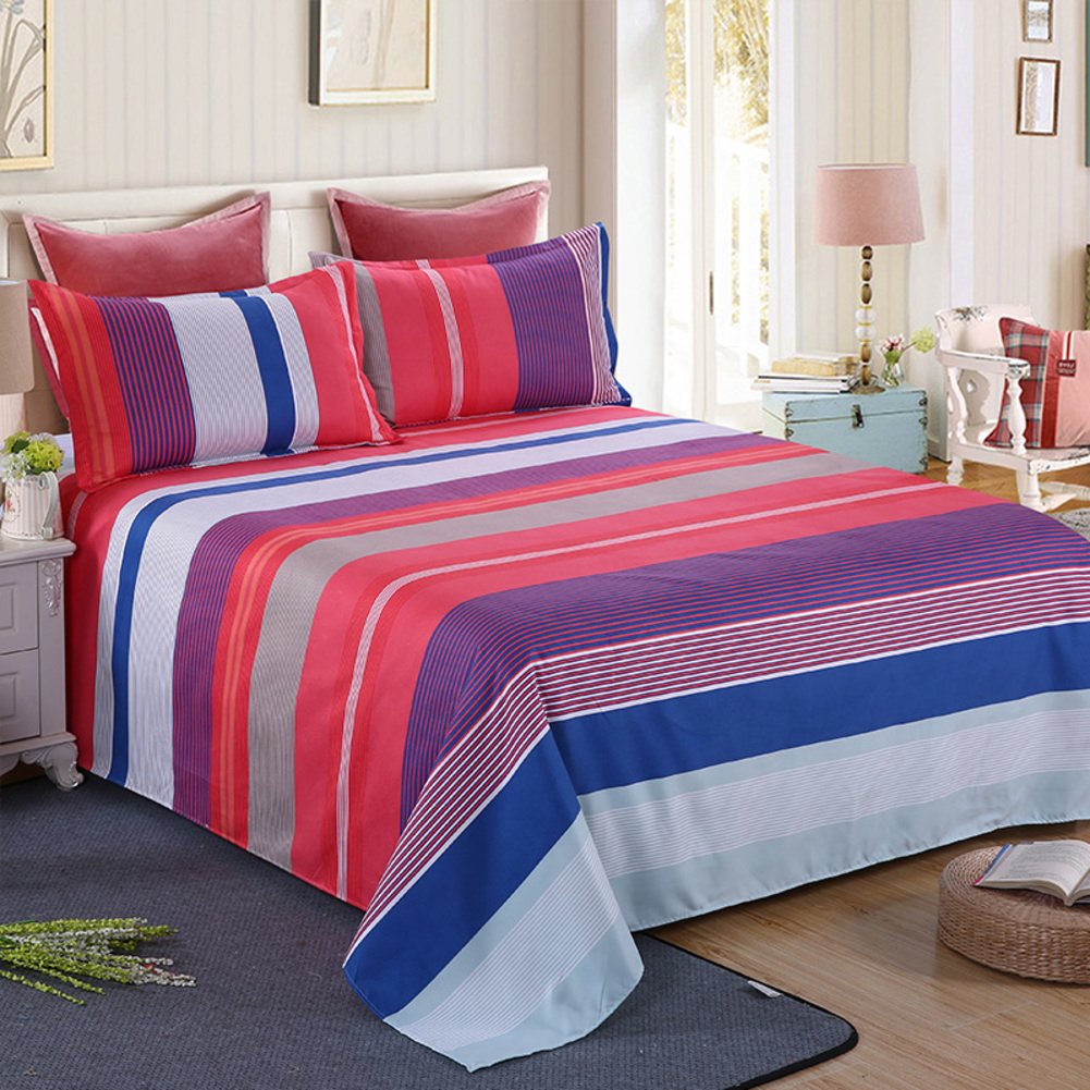 Drap de lits dortoirs feuilles imprimées 230x230cm contre la chaleur nocturne