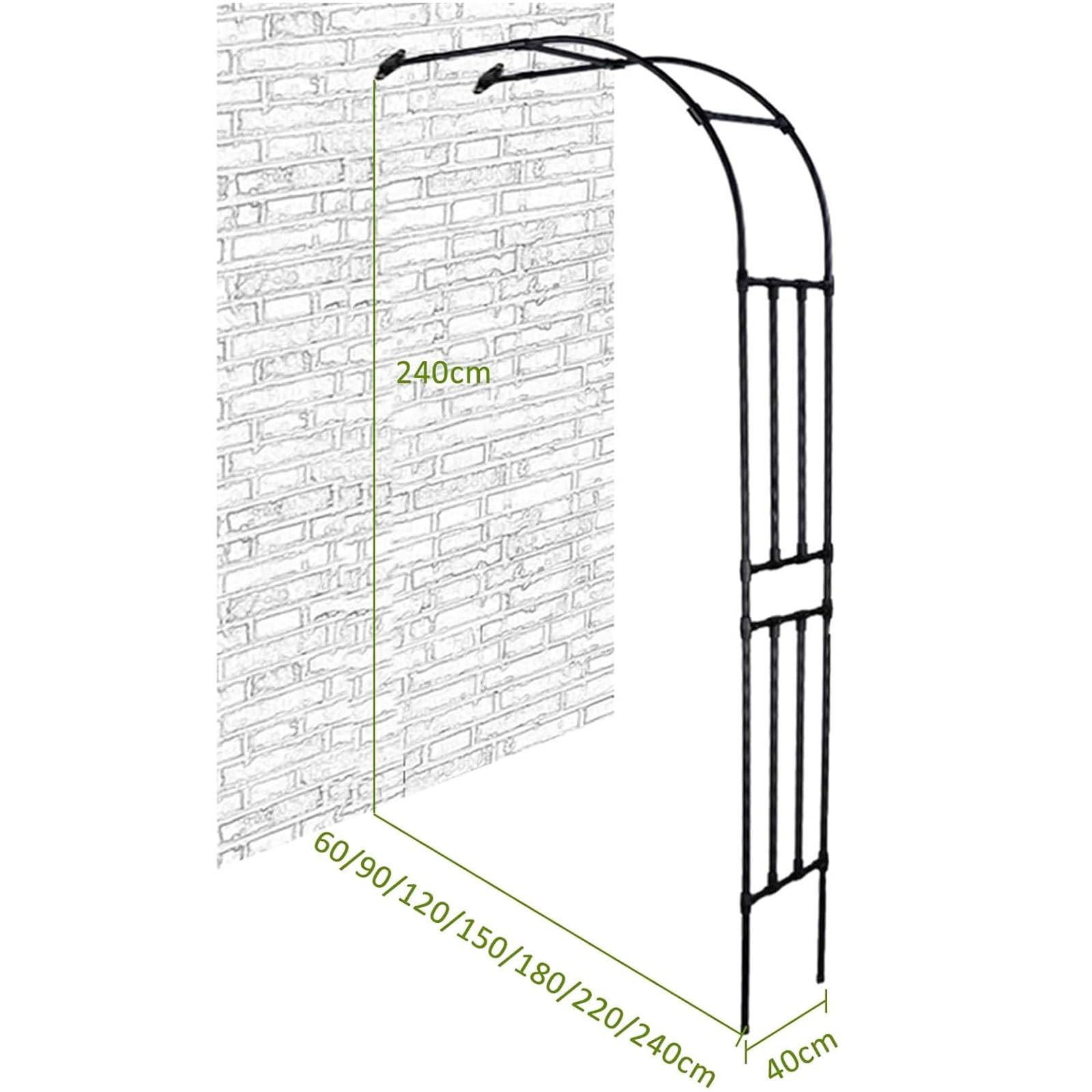 Pół boczny łuk ogrodowy róża krata do roślin pnących, pergola ogrodowa na zewnątrz do kwiatów winorośli