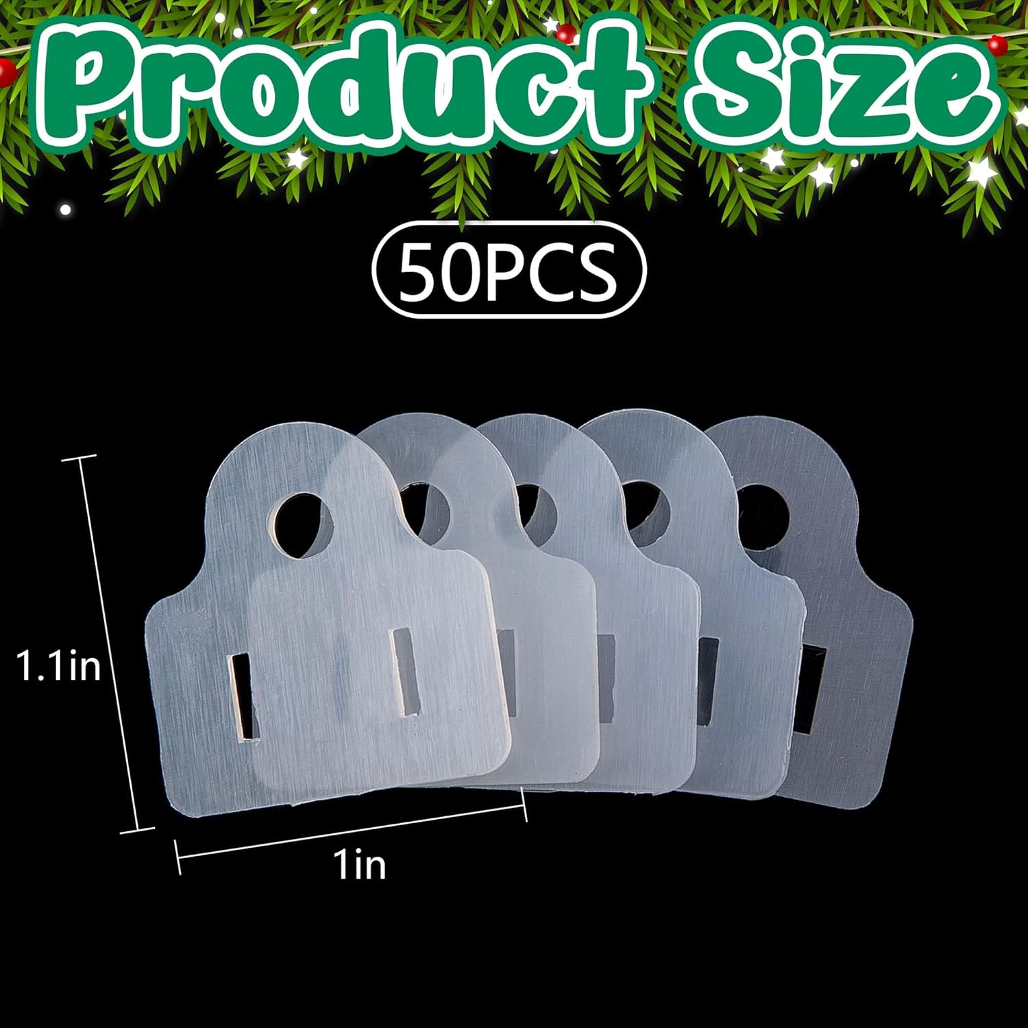 DECOHS 50 Pcs Christmas Lights Weatherproof Gaskets, Outdoor Extension Cords Gaskets Plug Cover, Waterproof Stop Tripping GFCI Protector for Xmas Light Installation, Electrical Cord, Indoor Gardening