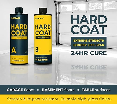 Miniatura 4 de DURACAST - Capa dura (32 onzas) de resina epoxi con relación de mezcla 11, calidad duradera, resistente a los rayos UV, tiempo de curado de 24
