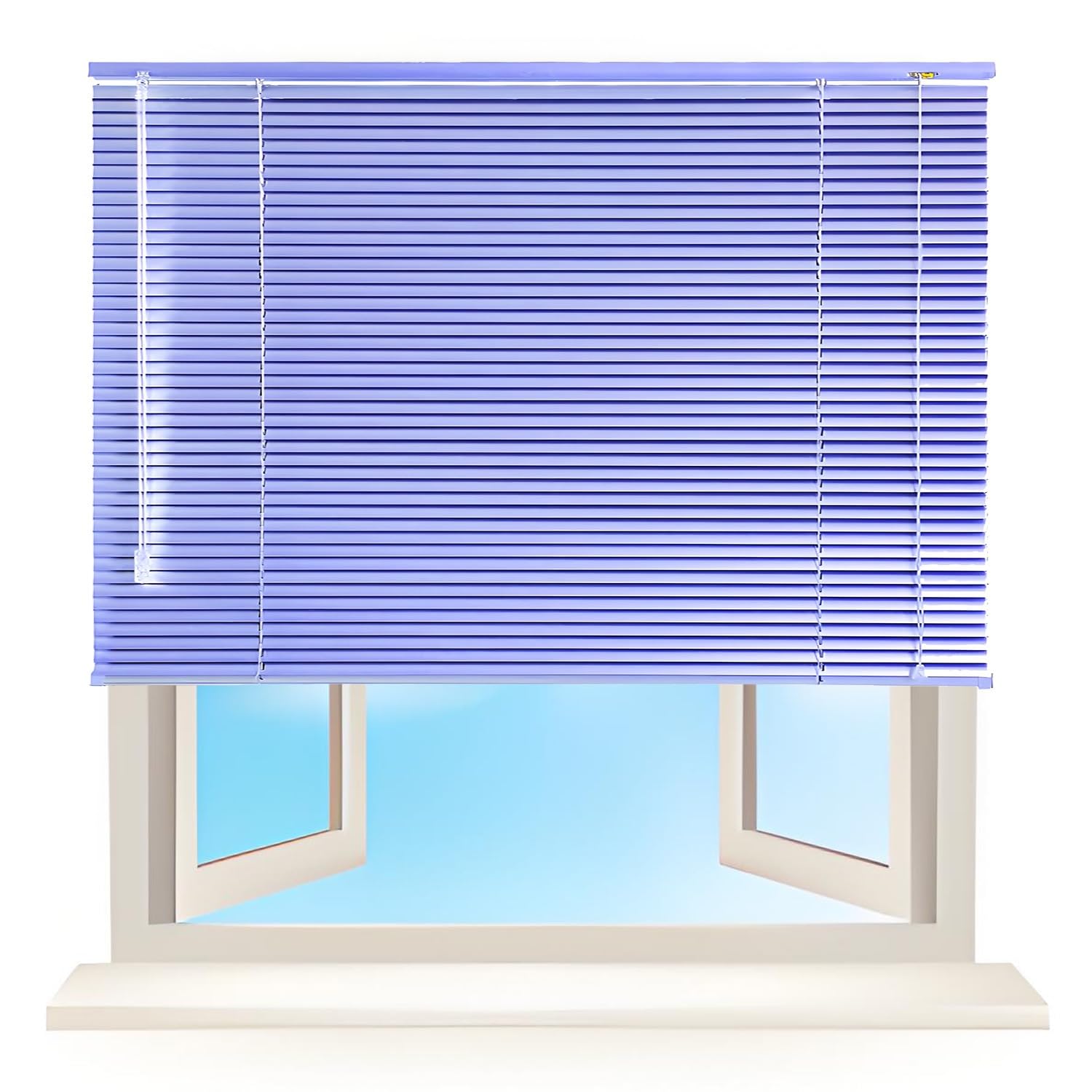 Custom Window Blinds For Home, Aluminum Venetian Blind 2.5cm Slat Waterproof Horizontal Shades 25cm 40cm 85cm 120cm 135cm 140cm 160cm(Lilac)