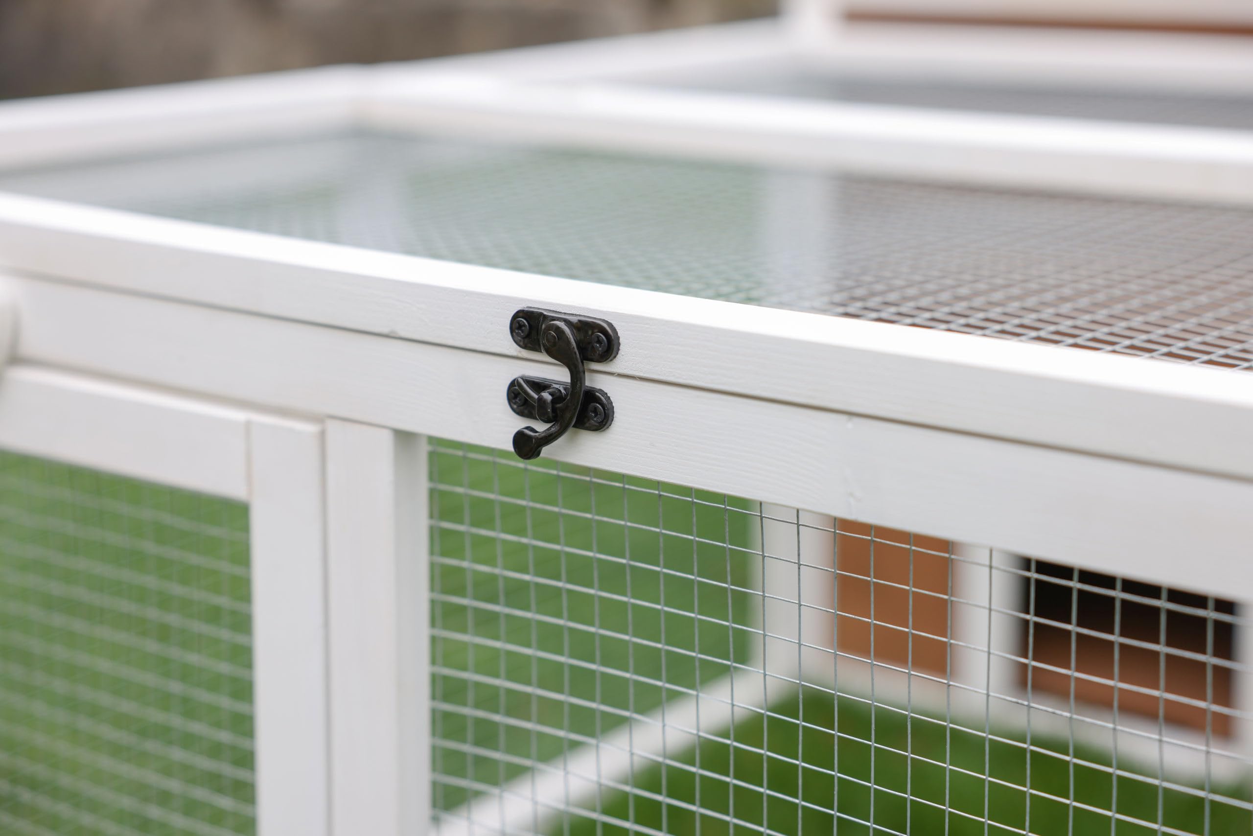 KERBL PET Recinto da esterno con casetta integrata 132x102x59 cm