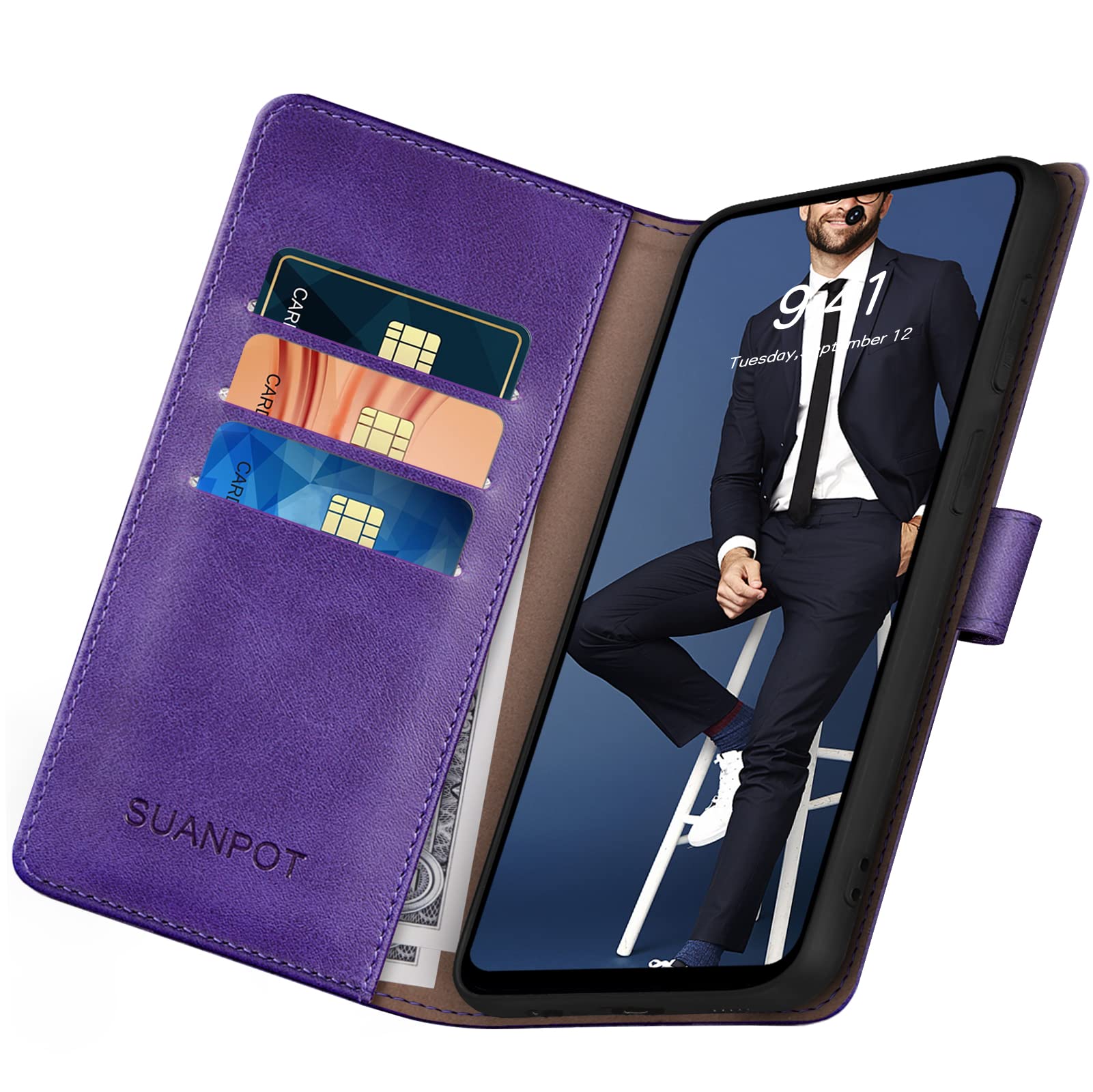 Salanheo Flip-Handyhülle Für Xiaomi 11T / 11T Pro – Magnetisch, Mit 3 Kartenfächern, Standfunktion & Schutz Vor Stößen