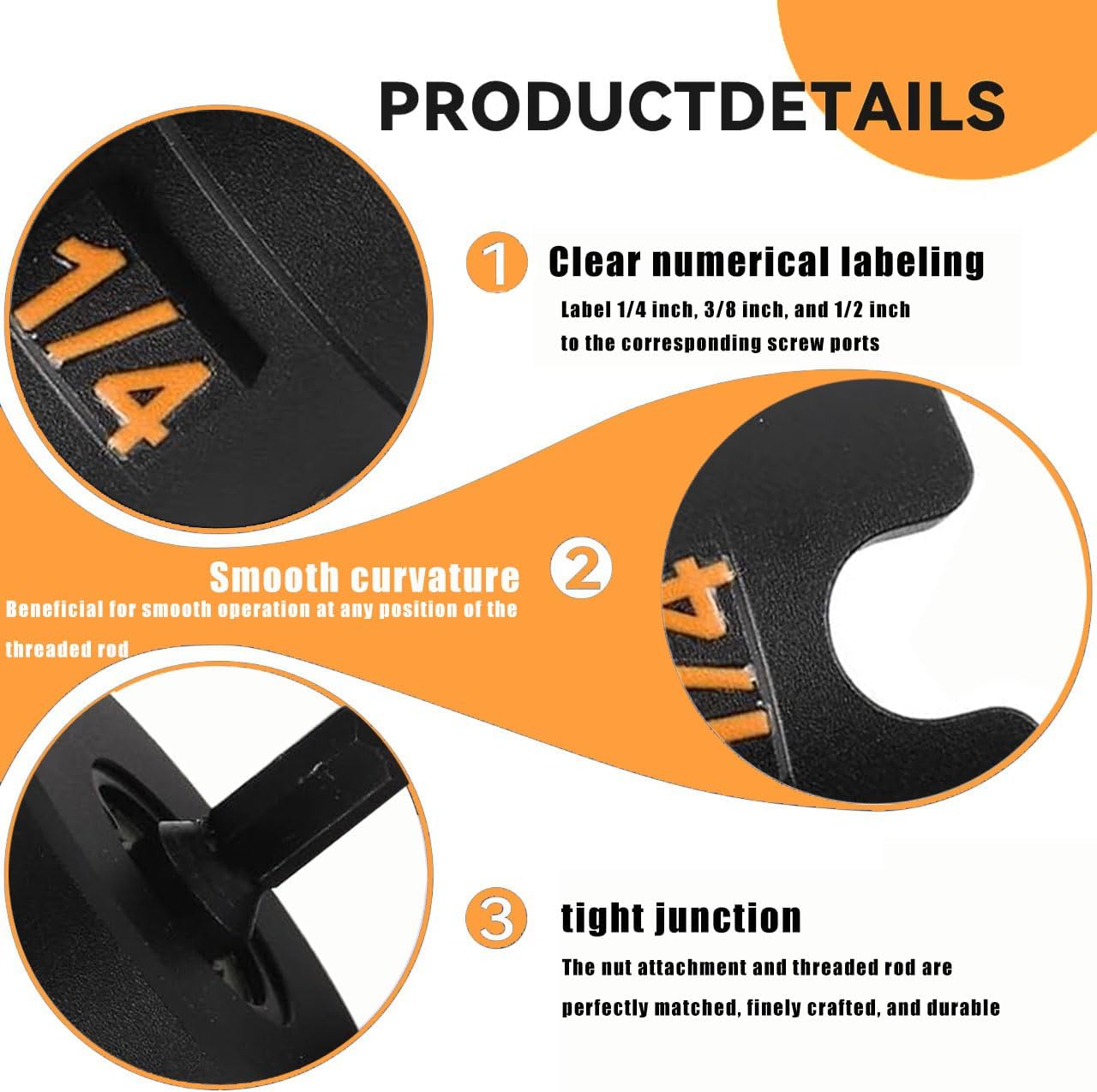 Nut Spinning Drill Attachment for 1/4", 3/8", 1/2" Threaded Rods – Hex-Shank Nut Driver Extractor for Conduit Racks & Strut Systems – Fast Nut & Bolt Removal Tool - Image 3