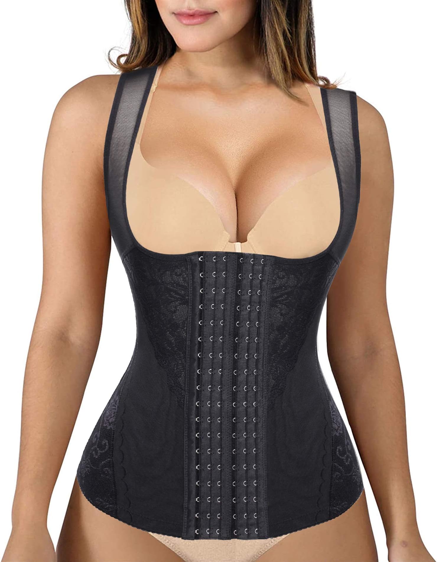 Women Slimming Tummy Tank Top Waist Trainer Shaper Corset Underbust Cincher Bodysuit Shapewear Vest