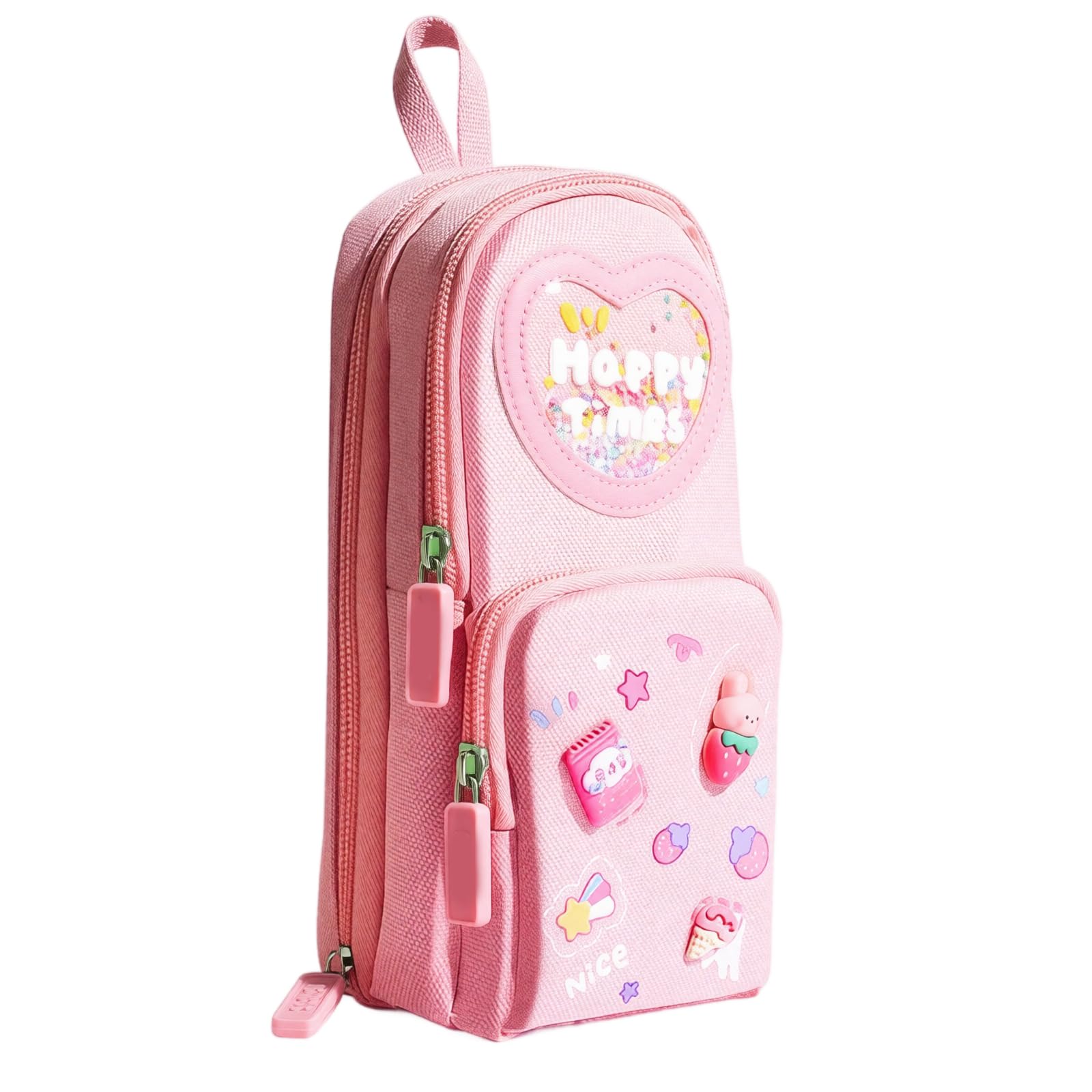 Large Capacity Pencil Case with Compartments and Handle Pencil Case