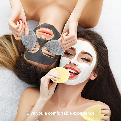 Miniatura 7 de 10 esponjas faciales para la limpieza diaria exfoliante, esponjas faciales para lavar la cara, esponjas exfoliantes, almohadillas faciales