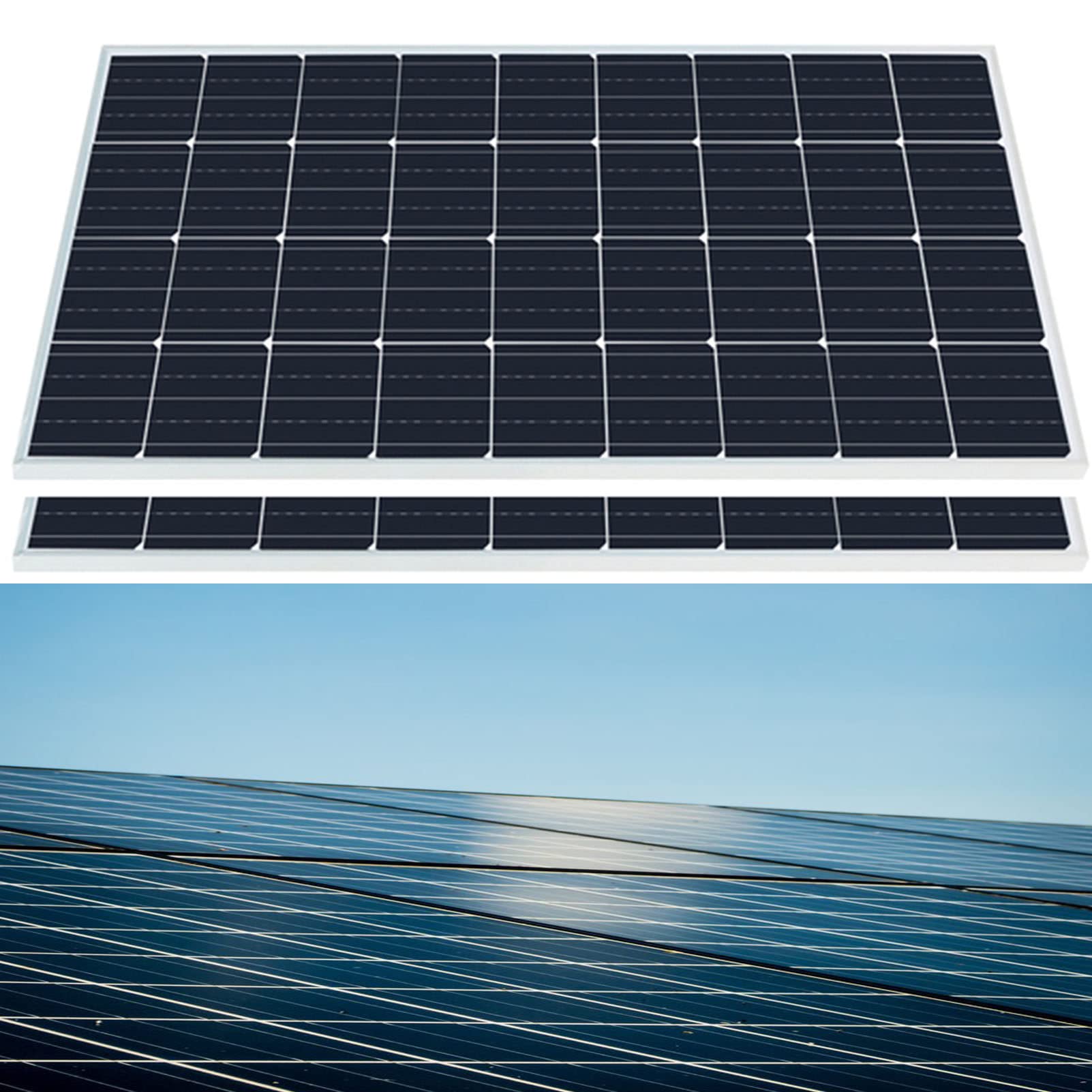 Kit panneaux solaires 200W étanche GSHAOBEN en silicium monocristallin et régulateur 40A