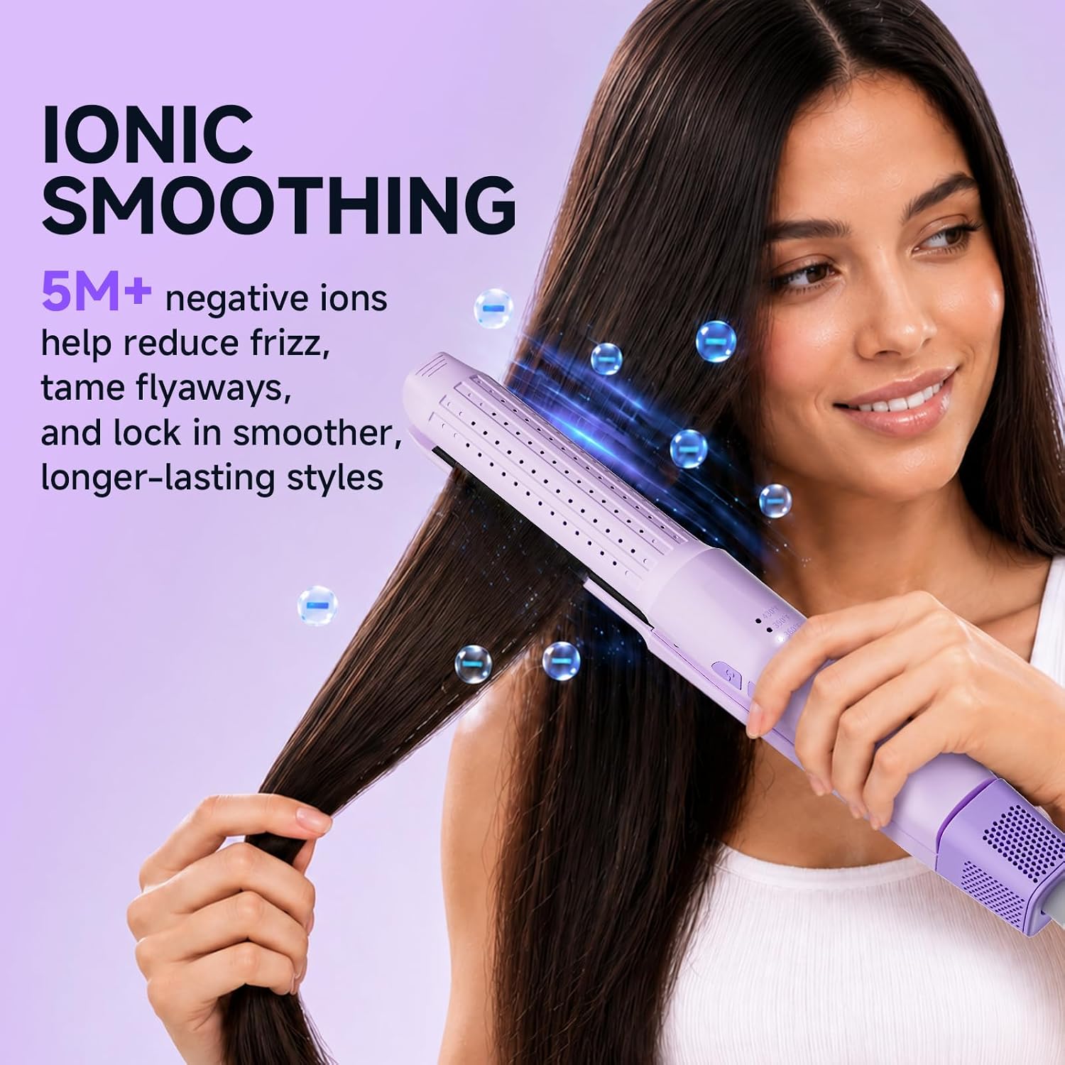 Tideway Hair Straightener,Dual Voltage Ceramic Travel Flat Iron Cool Air