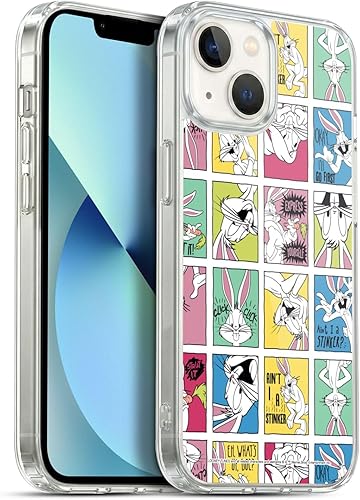 Miniatura 214 de Head Case Designs Funda de gel suave con licencia oficial de Looney Tunes Retro Bugs Bunny compatible con Apple iPhone 11 Pro Max Retro,Blanco y