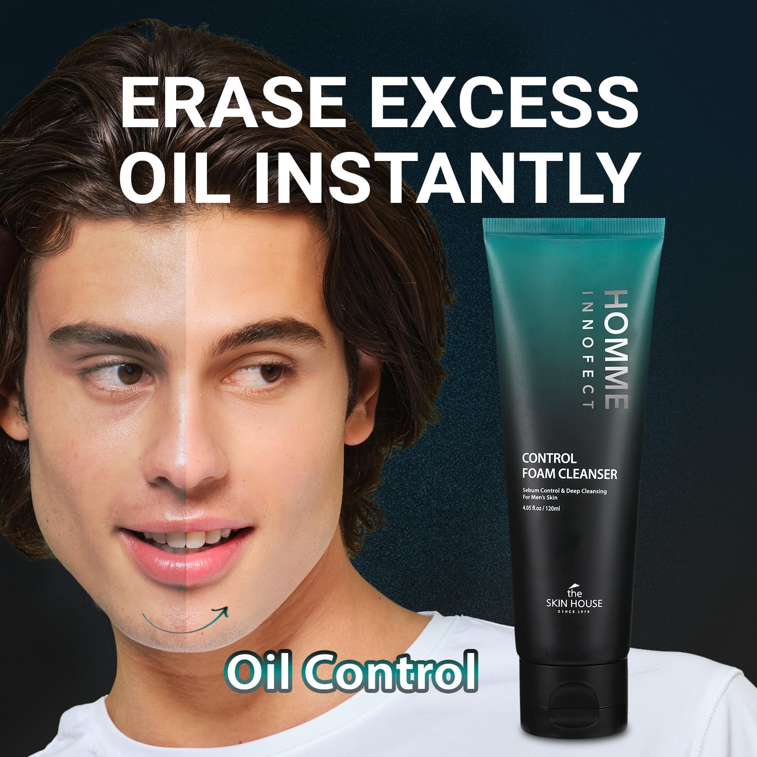 The Skin House Homme InnoFect Men Face Wash – Deep Cleansing Foam Cleanser, Oil Control Face Wash for Men, Rich Foaming Cleanser for All Skin Types 4.05 fl.oz - Image 3