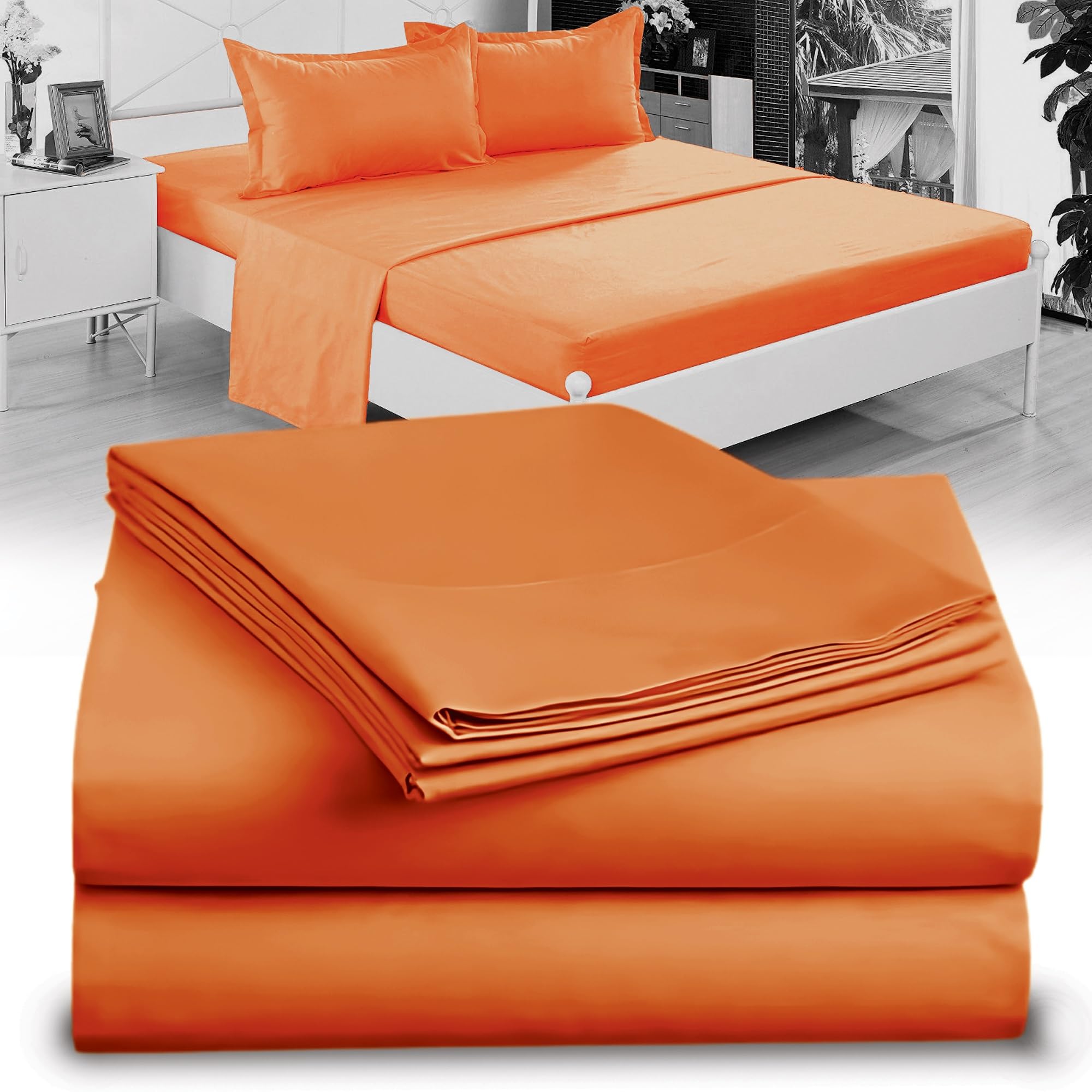 Amazon.com: Twin XL 100% Microfiber Double Brushed Sheet Set