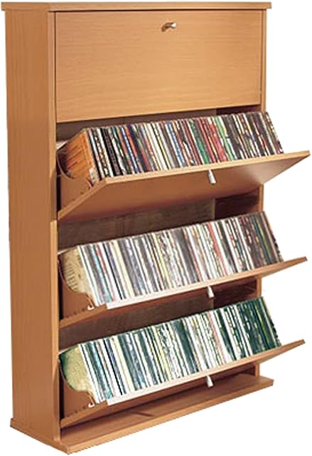 WATSONS CD 200-200 CD Storage Cupboard Tilting 4 Drawer - Beech