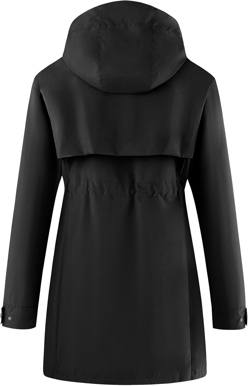 wantdo Women's Lightweight Rain Jackets Waterproof Long Raincoats with Hood Trench Coats Windbreaker - Image 3