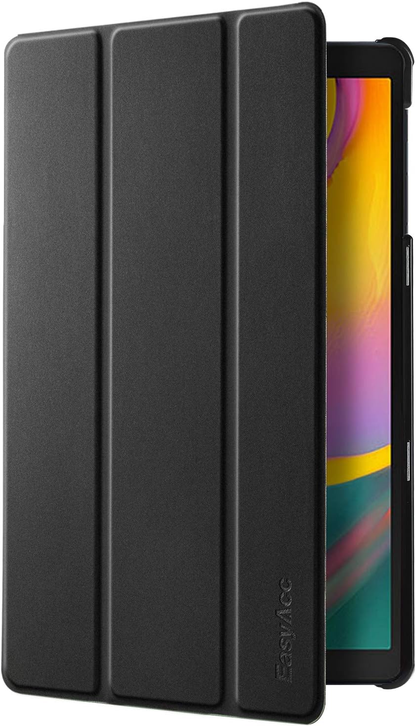 EasyAcc Case for Samsung Galaxy Tab A 10.1 2019 - Ultra Slim Lightweight Cover with Stand Function Compatible for Samsung Galaxy Tab A T510/ T515 10.1 inch 2019 (Black)