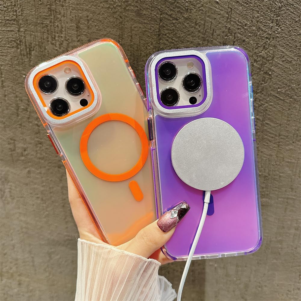 For IPhone 15 Pro Transparent Case With Camera Lens Protector, Compatible With MagSafe, Built-in - Foto 10